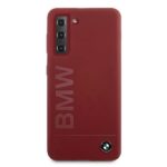 BMW BMHCS21MSLBLRE S21+ G996 red hardcase Silicone Signature Logo - imagine 3