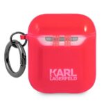 Karl Lagerfeld KLA2UCHFP AirPods cover pink Choupette - imagine 2