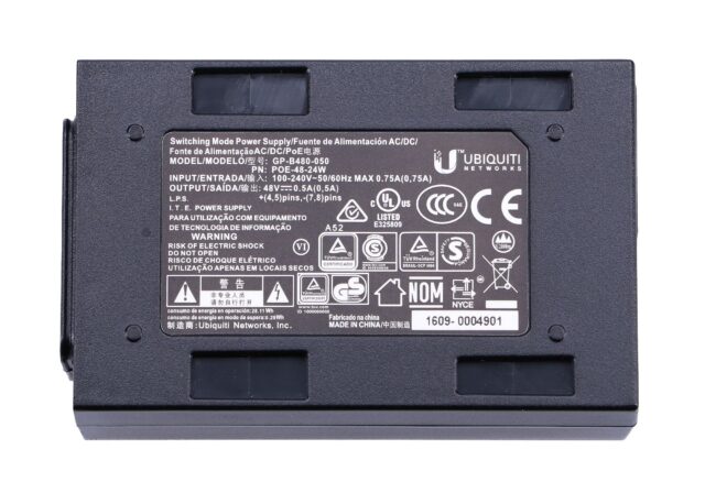 Ubiquiti POE-48-24W | PoE Power supply | 48V, 0,5A, 24W - imagine 4