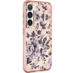 Guess GUHCS23SHCFWSP S23 S911 pink hardcase Flower Collection - imagine 4