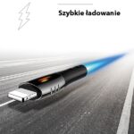 USAMS Braided U-Tone Lightning Cable 1.2m Power-off 2A Fast Charging black SJ344USB01 (US-SJ344) - imagine 4