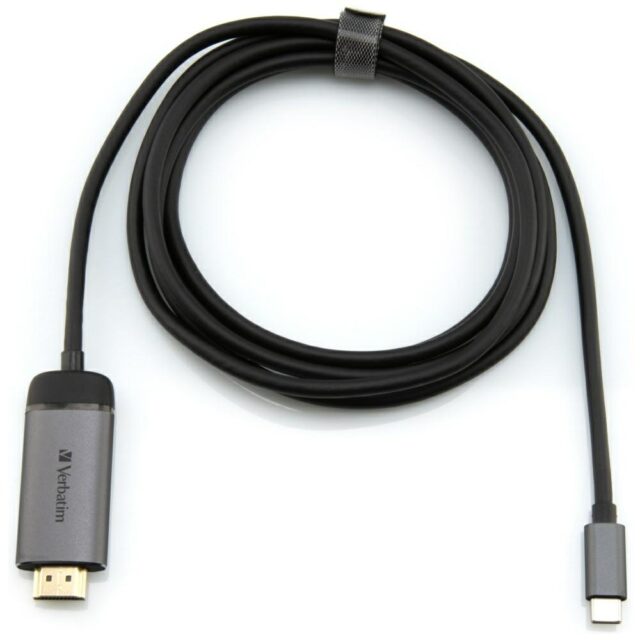 Verbatim Adapter USB-C - HDMI 4K 1.5maluminum 49144 - imagine 2