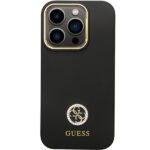 Guess GUHCP14LM4DGPK iPhone 14 Pro 6.1" black hardcase Silicone Logo Strass 4G - imagine 3
