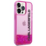 Karl Lagerfeld KLHCP14LLCKVF iPhone 14 Pro 6,1" pink hardcase Liquid Glitter Elong - imagine 4