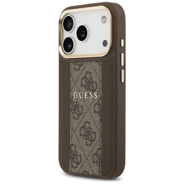 Case Guess 4G Stripe MagSafe for iPhone 17 Pro brown - imagine 2