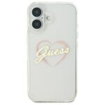Guess GUHCP16MHCHGSPT iPhone 16 plus 6.7" transparent hardcase IML Heart - imagine 3