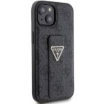 Guess GUHCP15SPGS4TDK iPhone 15 / 14 / 13 6.1" black hardcase Grip Stand 4G Triangle Strass - imagine 4