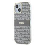 DKNY DKHMP15SHRHSEE iPhone 15 / 14 / 13 6.1 inch beige hardcase IML Mono & Stripe MagSafe - imagine 2