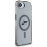 Case Karl Lagerfeld IML Metal Karl & Choupette Heads MagSafe for iPhone 16e black - imagine 4