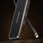 USAMS adapter HUB 3xUSB + USB-C + HDMI black SJ578HUB01 (US-SJ578) - imagine 2