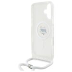 Karl Lagerfeld KLHMP16SHCCHNT iPhone 16 6.1" hardcase transparent IML Choupette Head & Cord Magsafe - imagine 6