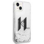 Karl Lagerfeld KLHCP14MLBKLCS iPhone 14Plus / 15 Plus 6,7" silver hardcase Liquid Glitter Bi - imagine 4