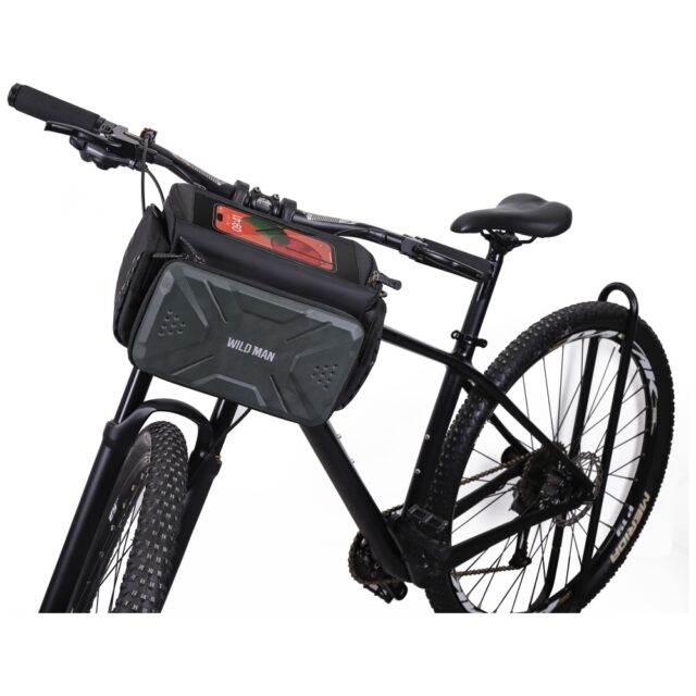 WILDMAN GS6 3L Bike Frame Bag Bike Holder Dark Green - imagine 6