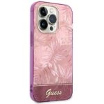 Guess GUHCP14LHGJGHP iPhone 14 Pro 6,1" pink hardcase Jungle Collection - imagine 4