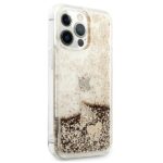 Guess GUOHCP14LGLHFLGO iPhone 14 Pro 6,1" gold hardcase Glitter Charms - imagine 4