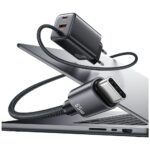 USAMS JC Series CC266 65W GaN Fast Charger 2xUSB-C 1xUSB-A Black - imagine 8