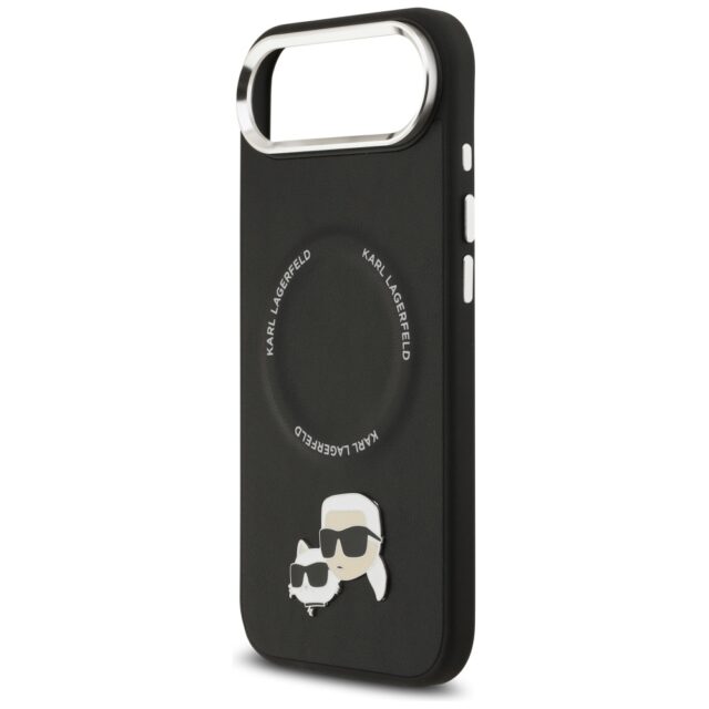 Karl Lagerfeld Karl & Choupette Pins MagSafe Case for iPhone Air Black - imagine 6