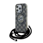 Karl Lagerfeld KLHMP15XHCKCKLCK iPhone 15 Pro Max 6.7" black hardcase IML Crossbody Monogram K