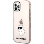 Karl Lagerfeld KLHCP12MHNCHTCP iPhone 12/12 Pro 6,1" pink hardcase Ikonik Choupette - imagine 2