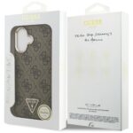Case Guess 4G Triangle Logo MagSafe for iPhone 17 brown gold - imagine 8