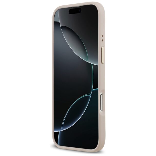 Case Guess 4G Strass Logo & Big Strap    Metal Buttons MagSafe for iPhone Air pink - imagine 5