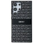 DKNY DKHCS24LPRTHSLK S24 Ultra S928 black hardcase Leather Mono Stripe & Metal Logo - imagine 3