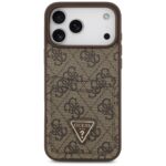 Case Guess 4G Double Card Triangle for iPhone 17 Pro Max brown - imagine 3