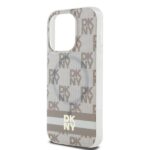DKNY DKHMP13XHCPTSE iPhone 13 Pro Max 6.7 inch beige hardcase IML Checkered Mono Pattern & Printed S - imagine 6