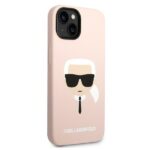 Karl Lagerfeld KLHCP14SSLKHLP iPhone 14/ 15 / 13 6,1" hardcase pink Silicone Karl`s Head - imagine 4