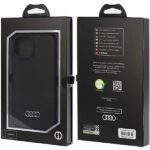 Audi Silicone Case iPhone 15 / 14 / 13 6.1" black hardcase AU-LSRIP15-Q3/D1-BK - imagine 7