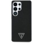 Case Guess Grained Triangle Logo MagSafe for Samsung Galaxy S25 Ultra black - imagine 3