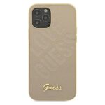 Guess GUHCP12LPUILGLG iPhone 12 Pro Max 6,7" gold hardcase Iridescent Love Script Gold Logo - imagine 3