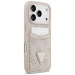 Case Guess 4G Double Card Triangle for iPhone 17 Pro pink - imagine 4