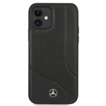Mercedes MEHCP12SCDOBK iPhone 12 mini 5,4" black hardcase Leather Perforated Area - imagine 3