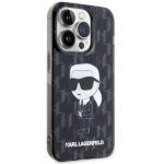 Karl Lagerfeld KLHCP15LHNKMKLK iPhone 15 Pro 6.1" black hardcase Monogram Ikonik - imagine 4