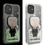Karl Lagerfeld KLHCN61GLGIRKL iPhone 11 6,1" / Xr hardcase Ikonik Glitter Glow in the dark - imagine 3