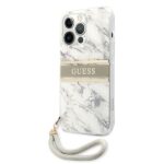 Guess GUHCP13LKMABGR iPhone 13 Pro / 13 6,1" grey hardcase Marble Strap Collection - imagine 2