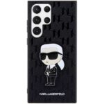 Karl Lagerfeld KLHCS23LSAKLHKPK S23Ultra S918 hardcase black Saffiano Monogram Ikonik - imagine 3