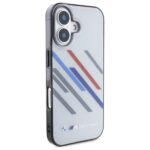 BMW BMHCP16S23HTRAG iPhone 16 6.1" grey hardcase Motorsport IML Random Stripes - imagine 4