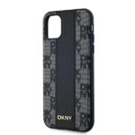 DKNY DKHMN61PCPVSLK iPhone 11 / Xr 6.1" black hardcase Leather Checkered Mono Pattern MagSafe - imagine 6