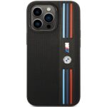 BMW case BMHCP14L22PPMK iPhone 14 Pro 6.1" black Tricolor M Collection - imagine 3