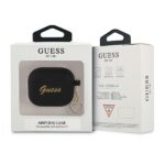 Guess GUA3LSCHSK AirPods 3 cover black Silicone Charm Heart Collection - imagine 3