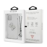 Guess GUHCP12LKS4GSI iPhone 12 Pro Max 6,7" Transparent hardcase 4G Silver Charms Collection - imagine 8