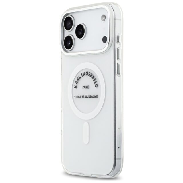 Karl Lagerfeld IML Karl RSG Logo MagSafe Case for iPhone 17 Pro Max Transparent - imagine 2
