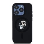 Karl Lagerfeld KLHMP15LSCMKCRHK iPhone 15 Pro 6.1" black hardcase Silicone Karl & Choupette Ma - imagine 3