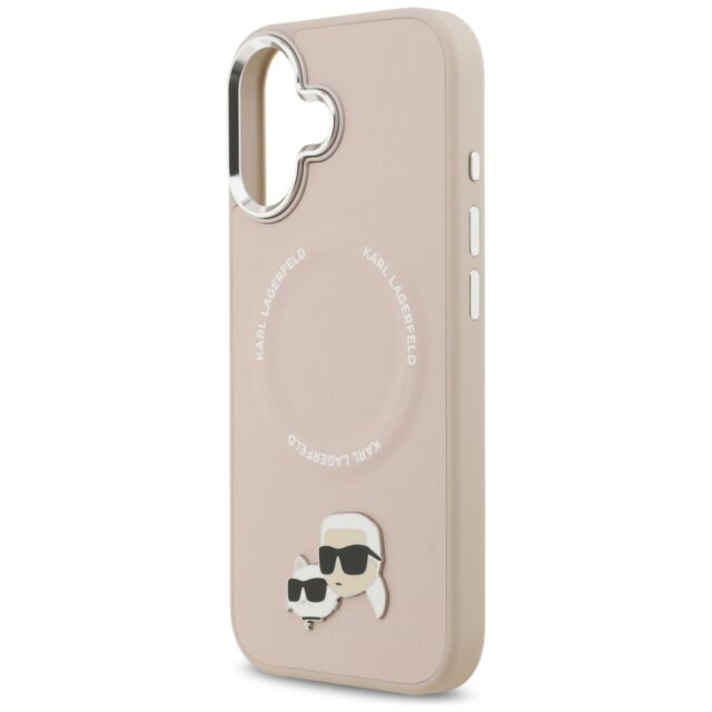 Karl Lagerfeld Karl & Choupette Pins MagSafe Case for iPhone 17 Pink - imagine 6