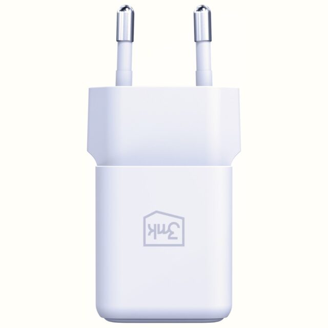 Wall charger 3MK Hyper GaN Charger 20W 1xUSB-A 1XUSB-C PD QC4+ white - imagine 2