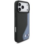 Case BMW M Carbon Logo MagSafe for iPhone 17 Pro Max blue - imagine 4