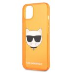 Karl Lagerfeld KLHCP13MCHTRO iPhone 13 / 14 / 15 6,1" orange hardcase Glitter Choupette Fluo - imagine 6