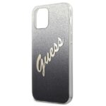 Guess GUHCP12SPCUGLSBK iPhone 12 mini 5,4" black hardcase Glitter Gradient Script - imagine 6